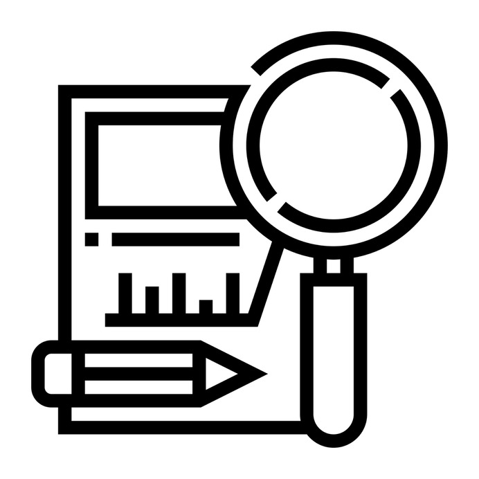See more icon inspiration related to research, record, analytic graph, files and folders, business and finance, analysis, pencil, magnifying glass and file on Flaticon.