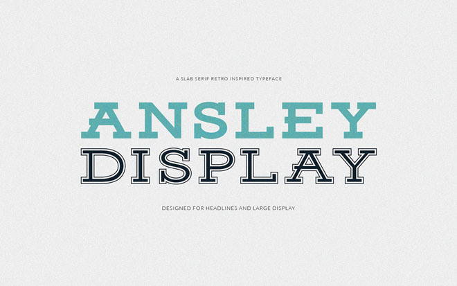 Ansley Free Display Typeface