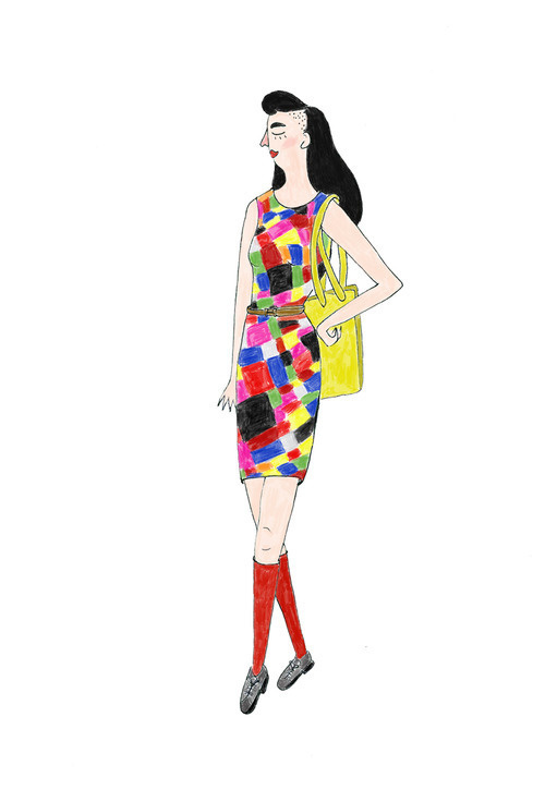 fashion illustration - street style #woman #girl #illustration #colors #fashion