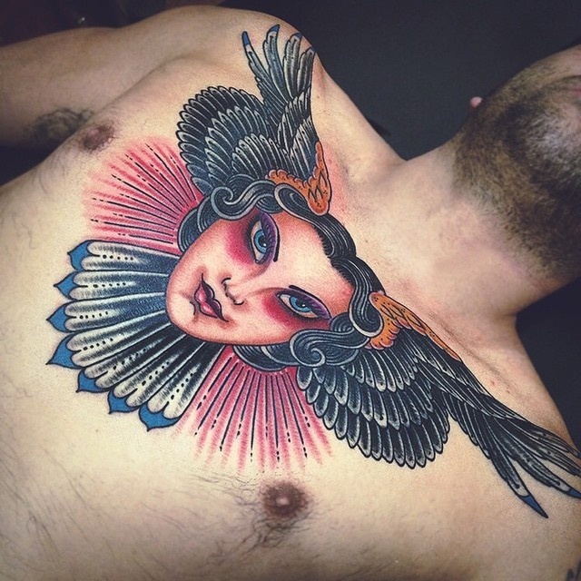 Iconosquare – Instagram webviewer #mikeski #truehand #tattoo #pathaney #traditional #chestpeice