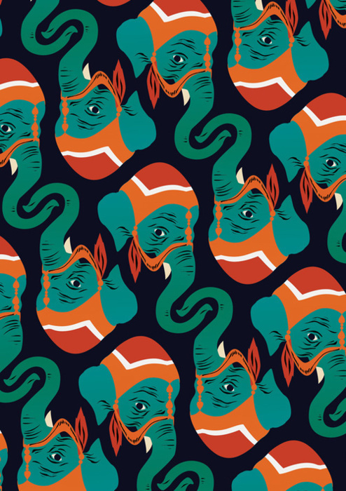 Matt Taylor #illustration #pattern #elephantss