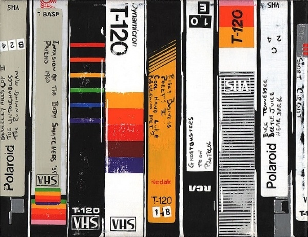 VHS - F C H i C H K 'L #thornton #illustration #brown #hollis #vhs #painting