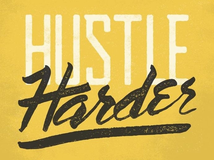 Hustle Harder by Jeremiah Britton #typography