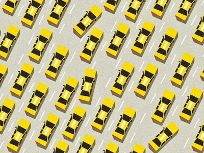 Dribbble - Taxi! by jeff #yellow #design #graphic #digital #illustration #taxi #nyc