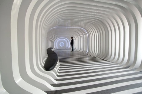 Shanghai's new Zebar lures customers with a hypnotic modern interior - eVolo | Architecture Magazine #architecture