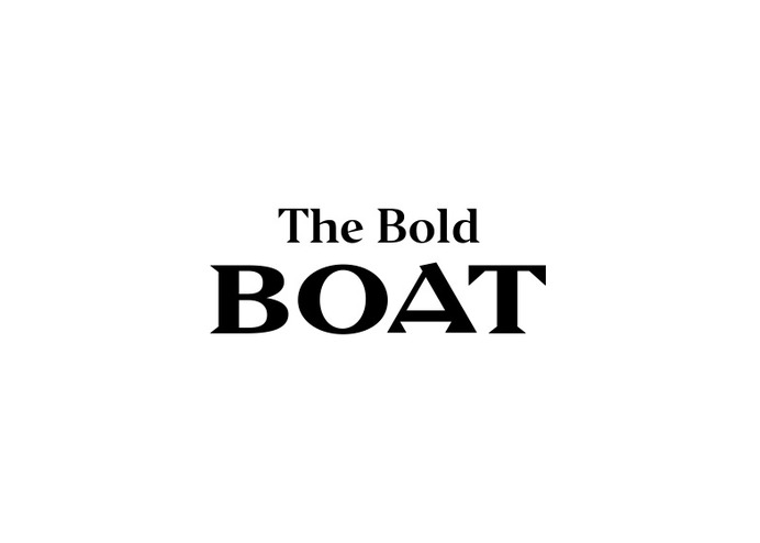 The Bold Boat - Expressive Typography with Negative Space Symbol by Nicky Genov