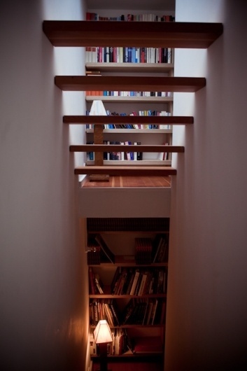Xenia Hausner - Freunde von Freunden — Xenia Hausner #interior #stairs #bookshelf