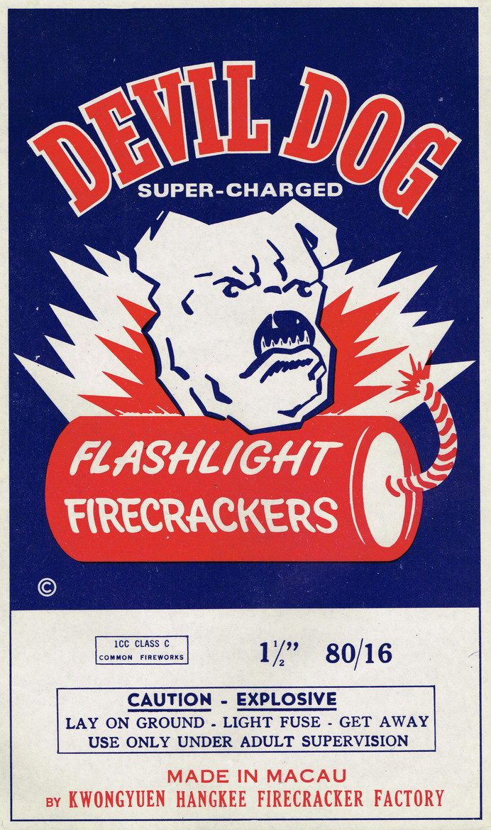 DEVIL DOG #packaging #devil #fireworks #dog