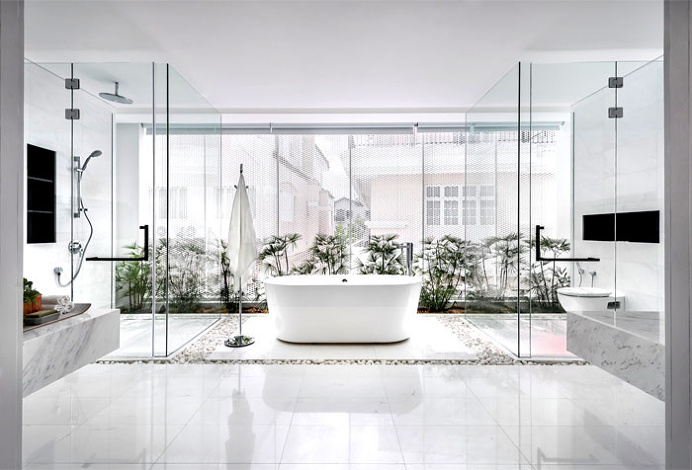 Greja Glass House by Park + Associates - bathroom, bathroom design, bath, interior design, #bathroom