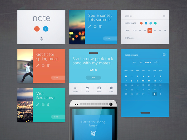 Easy Note #interface #notes #app #organization #web