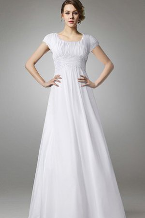 Robe de mariée sobre facile nature en grandes tailles decoration en fleur - photo 1