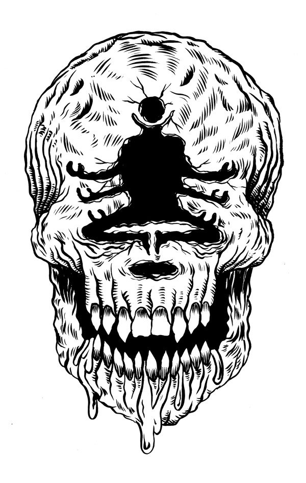 Levitation Project on Behance #skull