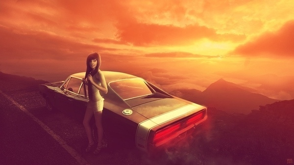 Good morning on the Behance Network #photography #car #photomanipulation