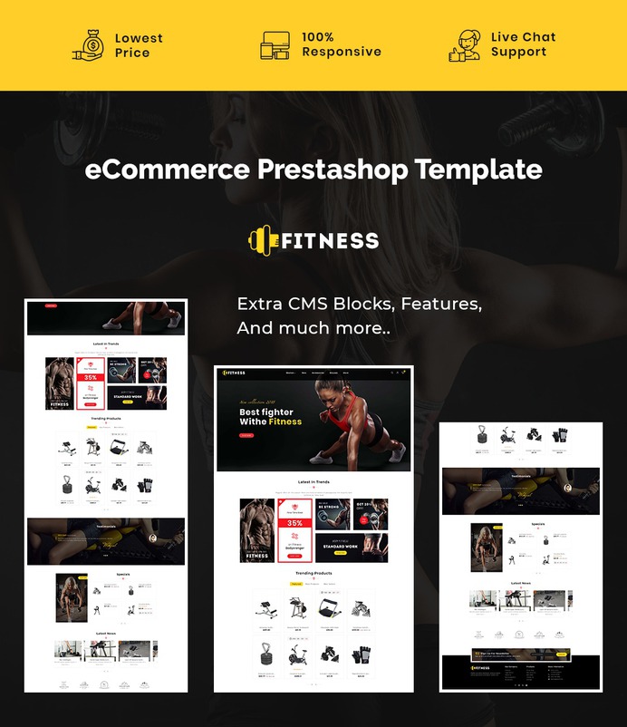 #Fitness #Body #Equipment Center – #Prestashop #Responsive #Theme | #TemplateTrip #eCommerce #Website #Template