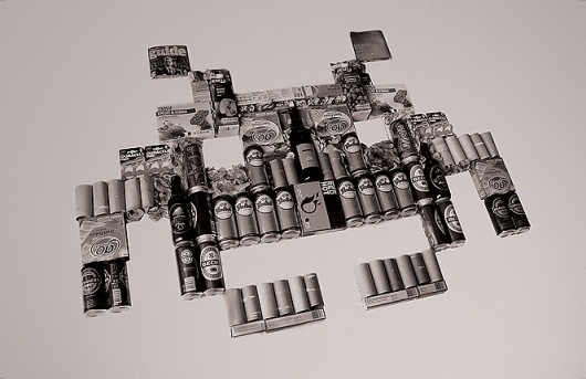 Pelican Jigsaw #invader #design #graphic #space #illustration #recycling