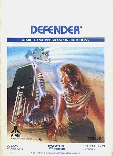 Atari - Defender | Flickr - Photo Sharing! #games #video #illustration #manual #booklet