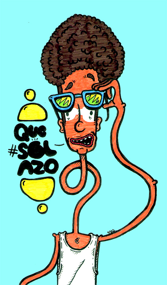 "Solazo" by Molly Yllom #illustration #character #design
