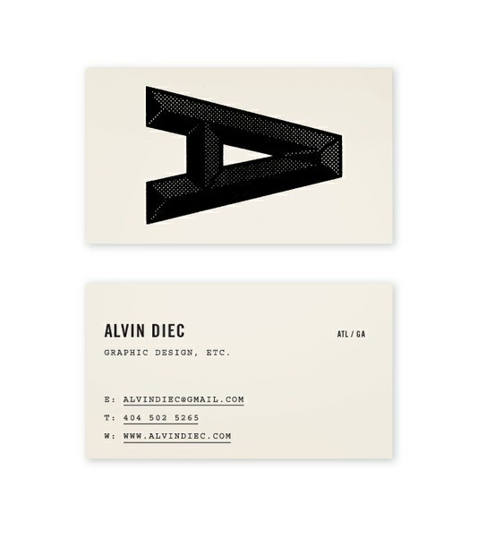 Alvin Diec Biz Card #alvin #business #card #diec #identity