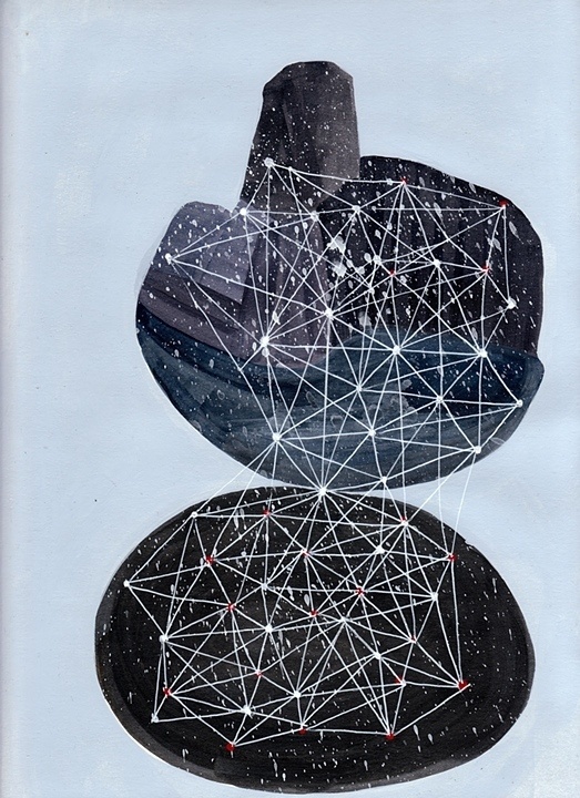 Mapping Points by Kimi Pryor #line #geometry #mapping #print #illustration #drawing