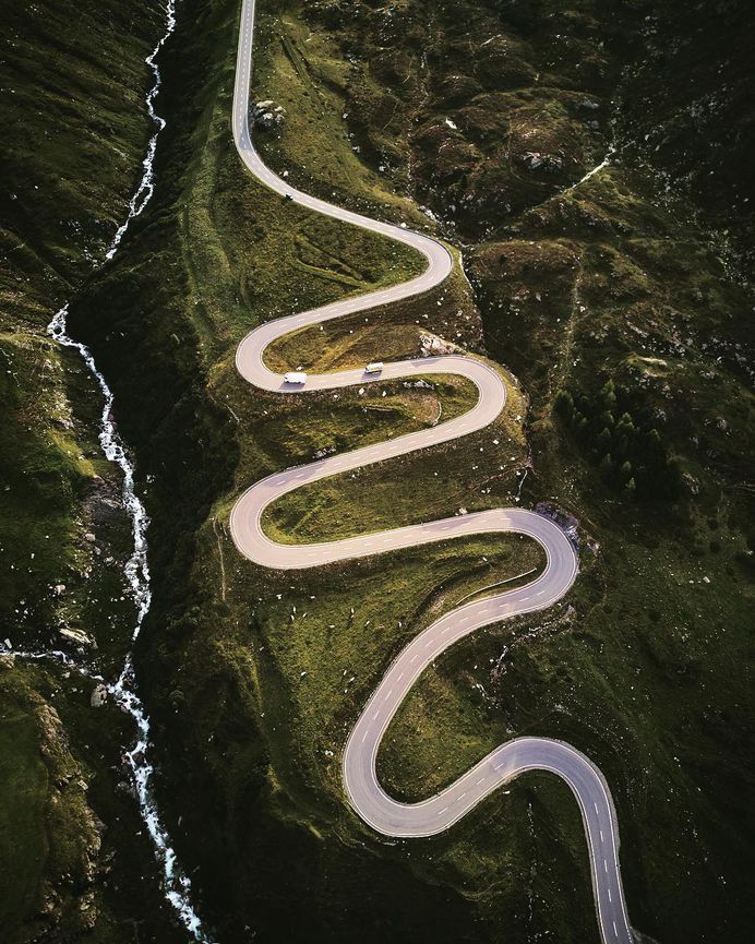 #instaroads: Stunning Drone Photos of Roads by Fabian Frost