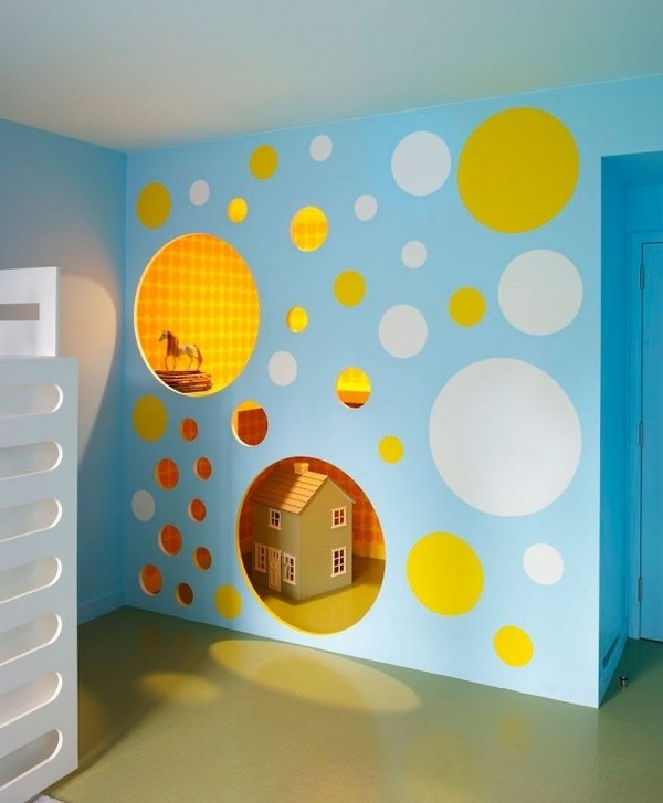 Modern play house in apartment #interior #painting #art #kids #apartment #room