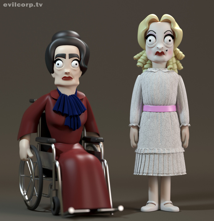 Evil Corporation - Psycho #halloween #psycho #cgi #design #horror #vinyl #art #film #evil #toy