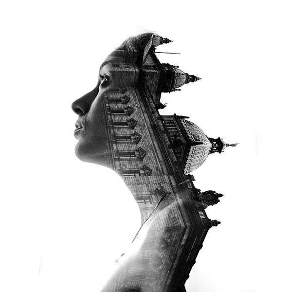 CJWHO ™ (Germany by Aneta Ivanova Double exposure...) #white #black #landscape #portrait #photography #art #and