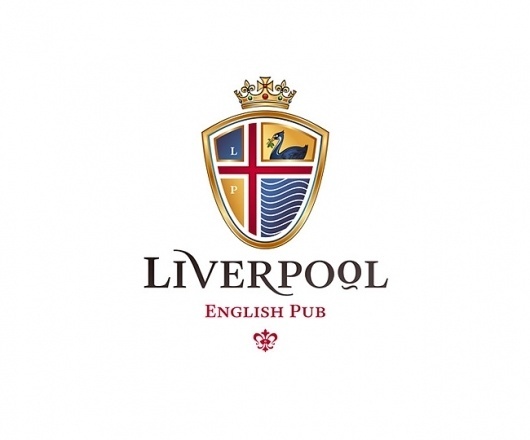 Liverpool English Pub | Identity Designed #branding #liverpool #english #logo #pub