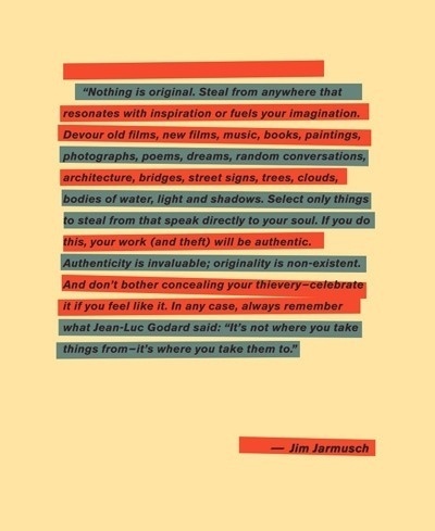 Design Inspiration / I found a nice post regarding this quote on Graphic Hug this morning.Â How does #jim #original #design #jarmusch