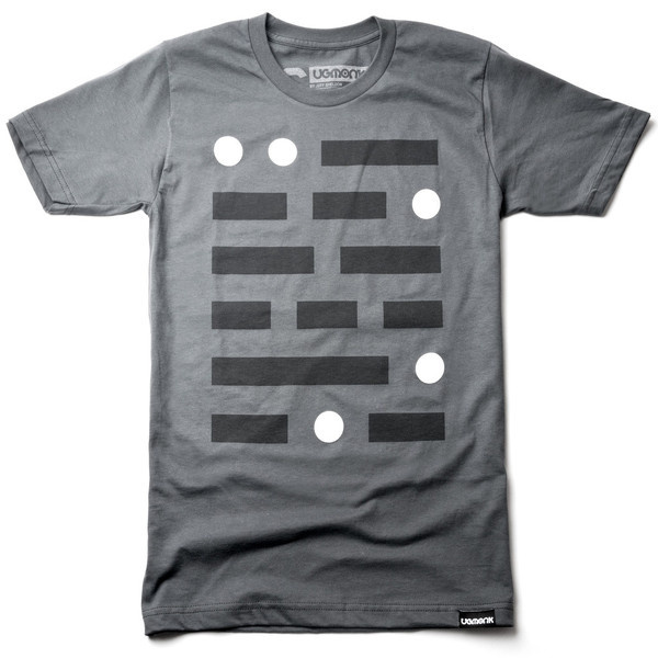 TELEGRAPH #clothing #lines #apparel #dash #ugmonk #tshirt #code #morse #minimal #dot