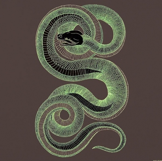 Hannah Stouffer Illustration #hannah #in #snake #the #glow #stouffer #dark
