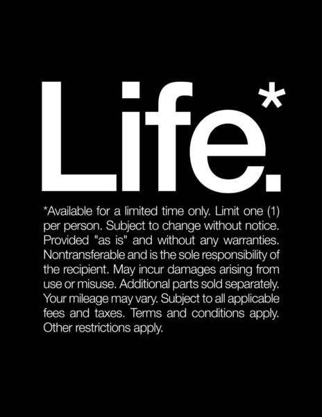 Life.* Available for a limited time only. Art Print #inspiration #quote #black #helvetica #life #typography