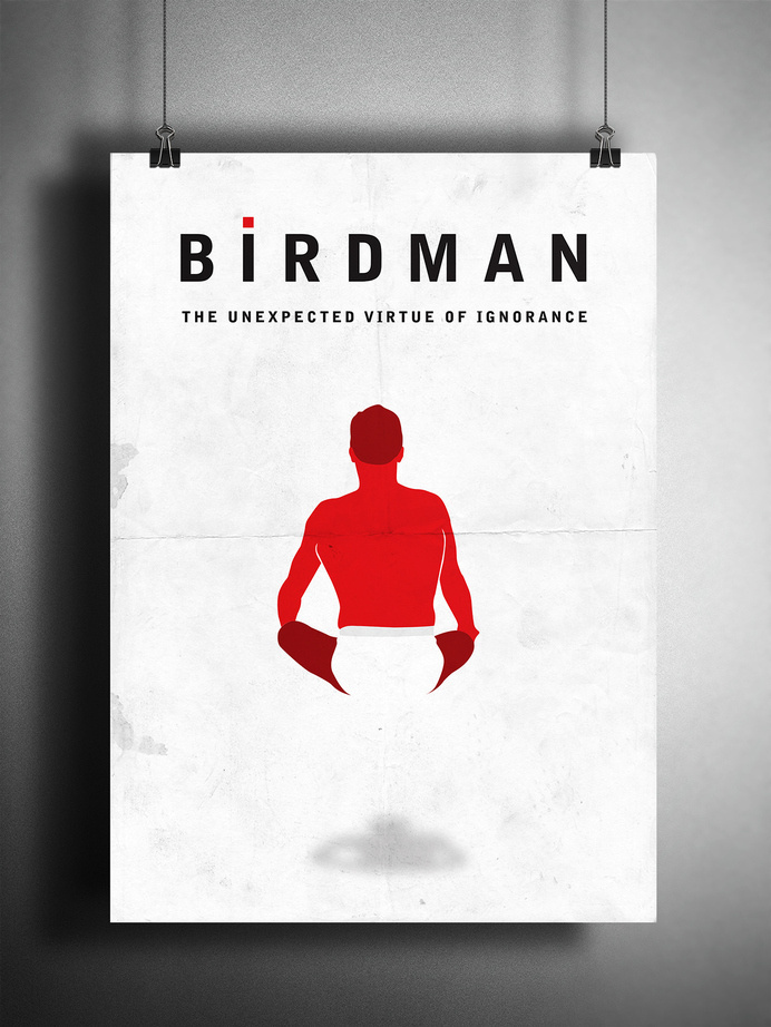 Birdman Movie Poster Reimagined by Matt Hodin www.behance.net/MattHodin #movie #hodin #design #matt #poster #birdman