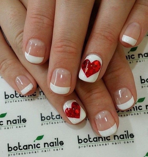 valentines day nail art