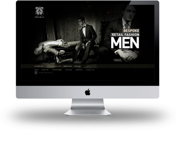 Republic on the Behance Network #design #website #men #fashion #imac