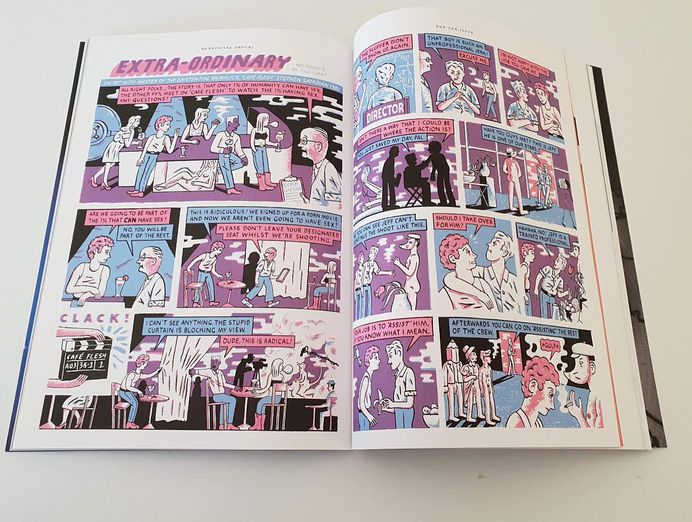 Finally @elliceweaver and I got to see the printed versions of our @beneficialshockmag contributions and the whole magazine is so much better, than in my wildest dreams. #illustration #comic #extraordinary #benefitialshock #drawing #magazine #indiemag