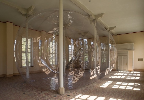 CJWHO ™ (The sculpture 'Alias' by Miriam Jonas The...) #sculpture #installation #bubble #air #design #interiors #architecture #art #clever