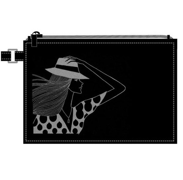 Hiroshi Tanabe _ purse #fashion #illustration #black