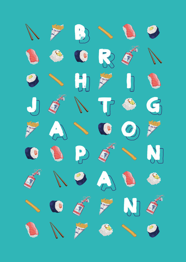 Brighton/Japan on Behance #illustration #lettering #typography