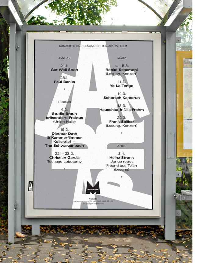 HORT - Mousonturm Konzert Plakate #poster