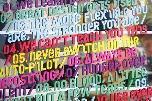 Creative Review - CR Graduate Guide 2011 #colour #typography