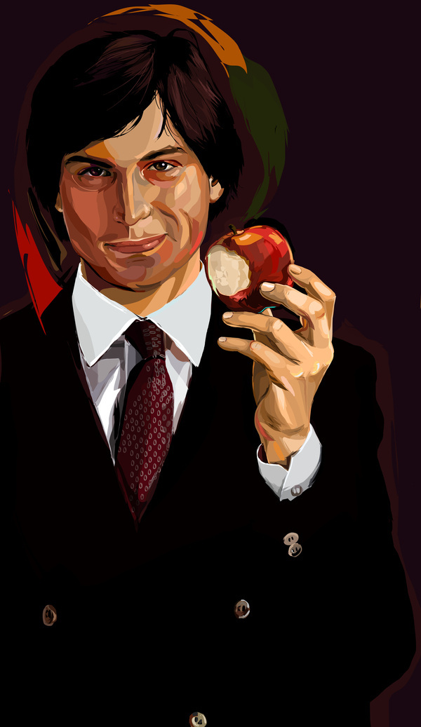 illustrations #steve #apple #vector #tako #chabukiani #jobs #illustration #mac