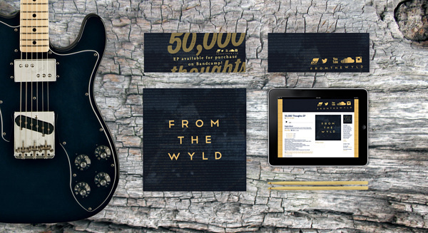 50,000 Thoughts - From the Wyld #album #old #branding #tree #print #texture #cover #layout #typography