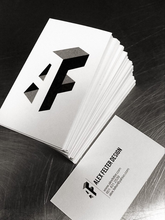 Business card design idea #65: Alex Felter business cards #cards #business
