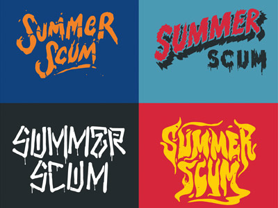 typography, summer