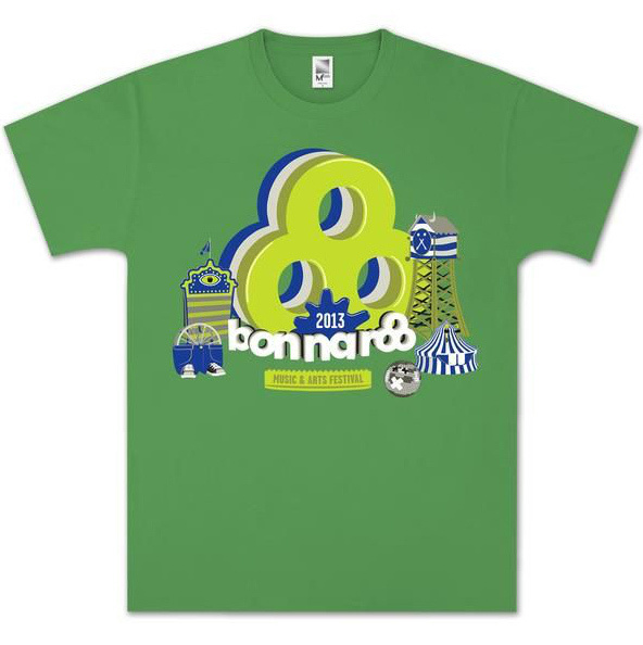 Bonaroo t-shirt #festival #design #shirt #illustration #typograph #shirts