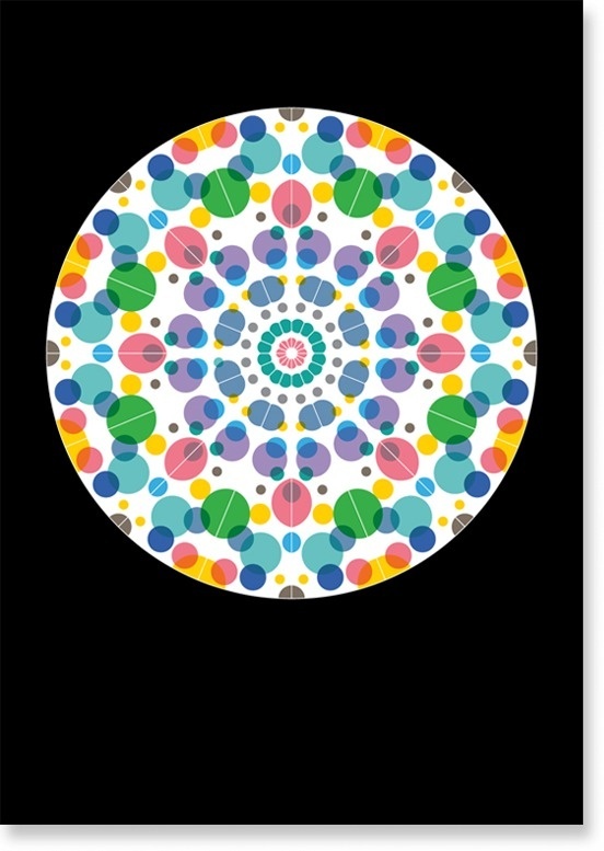 Dot by Matilda Saxow #kaleidoscope #color #dot #poster