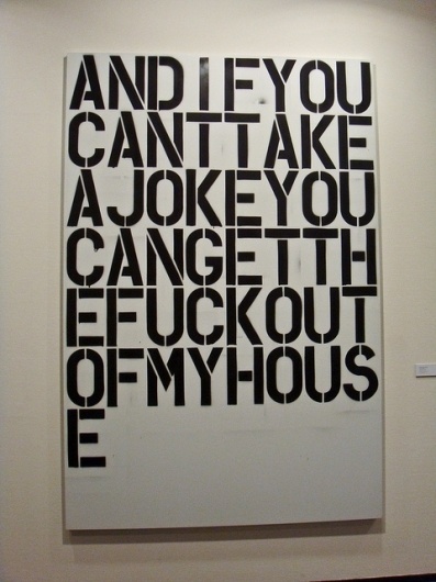 Oslo1003 121 Christopher Wool at Astrup Fearnley | Flickr - Photo Sharing! #wool #painting #art #type #christopher