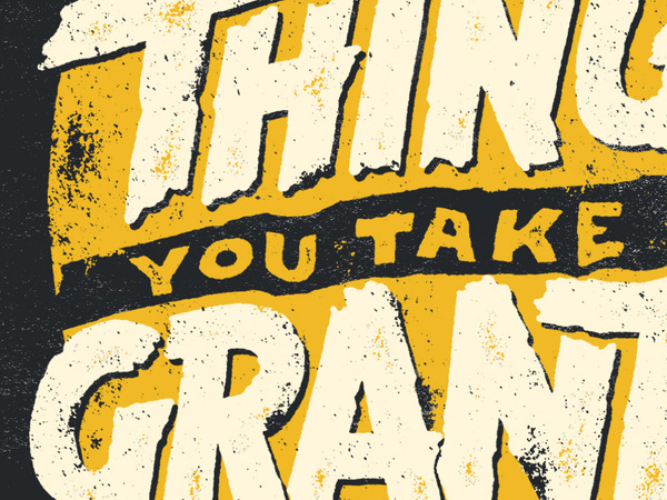 Thing #text #yellow #poster #grunge #typography