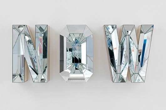 NOW - today and tomorrow #mirror #typography
